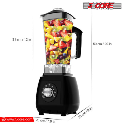 5Core Juicer Blender Machines 2000W Countertop Kitchen Smoothie Maker