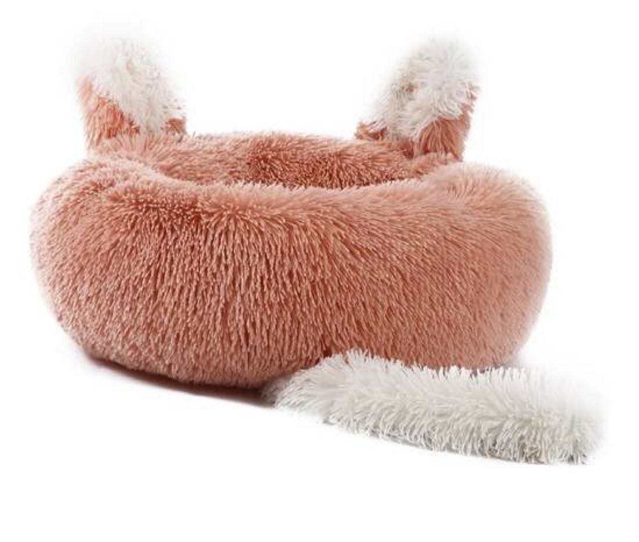 Fast Shipping Plush Pet Bed with Ears & Tail for Cats & Small Dogs